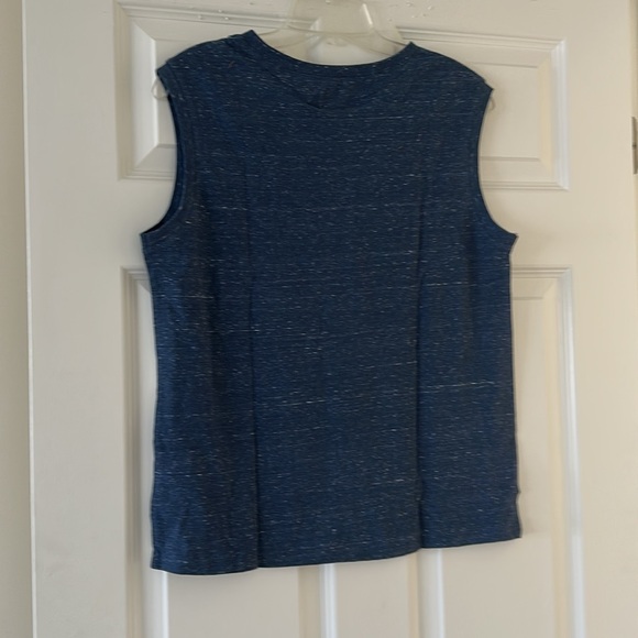 PACT Women’s 100% Organic Cotton French Navy Melange Eden Muscle Tank (S) BNWT - Picture 2 of 7